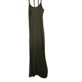 Unbranded Black Long Maxi Dress with Adjustable Straps, Size Measured, Very Good