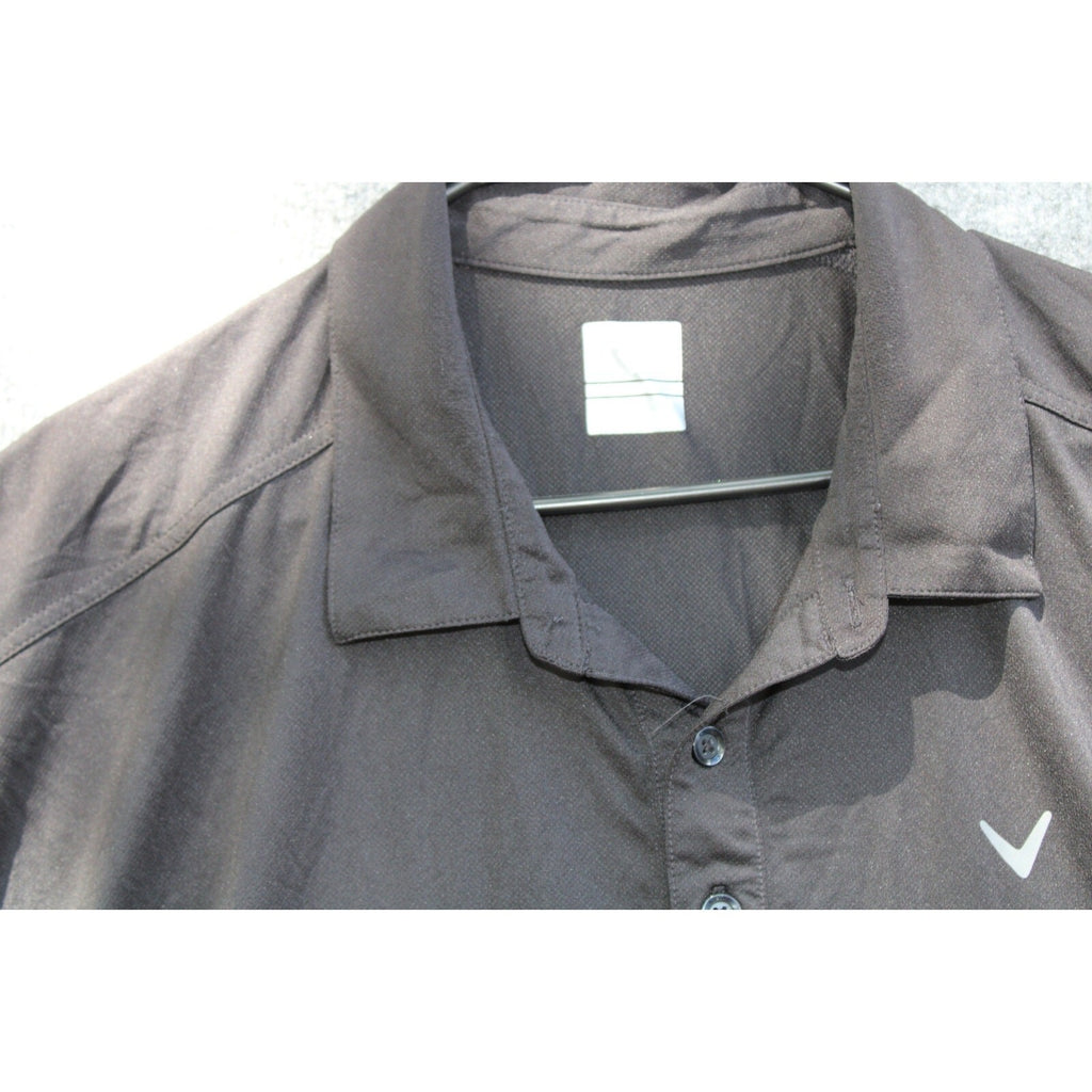 Callaway Men's Opti-Dri Performance Golf Polo Shirt Black 2XL
