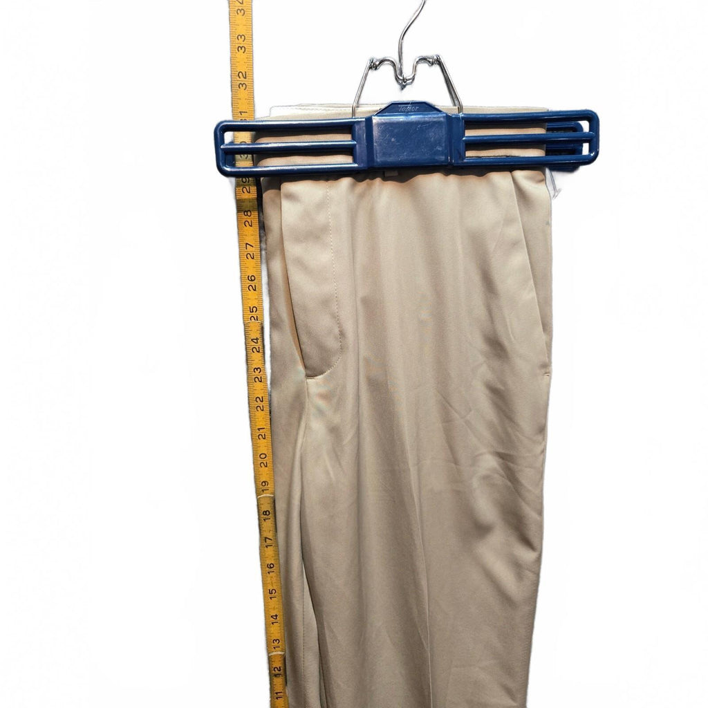 Perry Ellis Men's Beige Flat Front Performance Dress Pants Size 32x30 - VeryGood