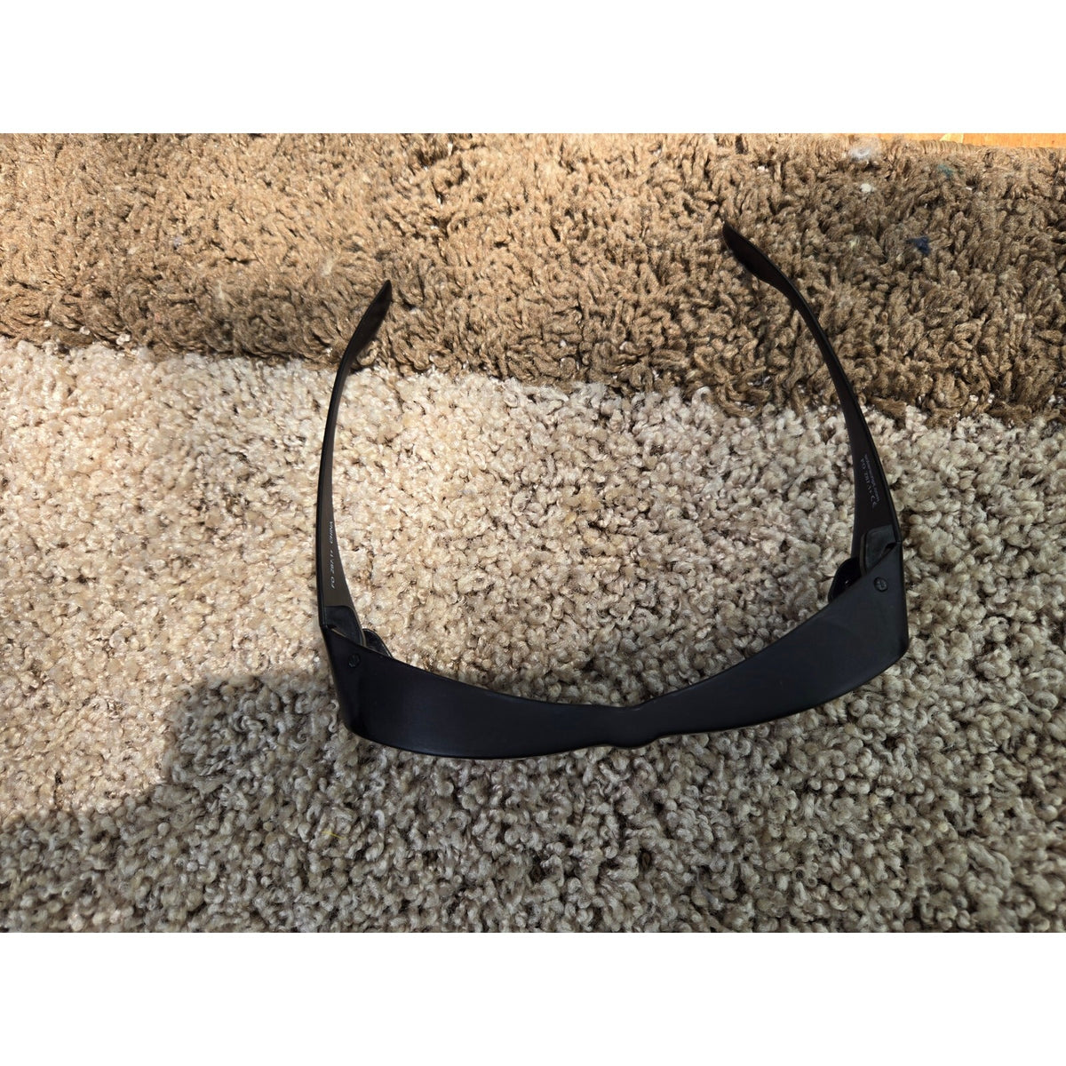 Matte Black Fit-Over Sunglasses Wear Over Prescription Eyeglasses Dark Smoke