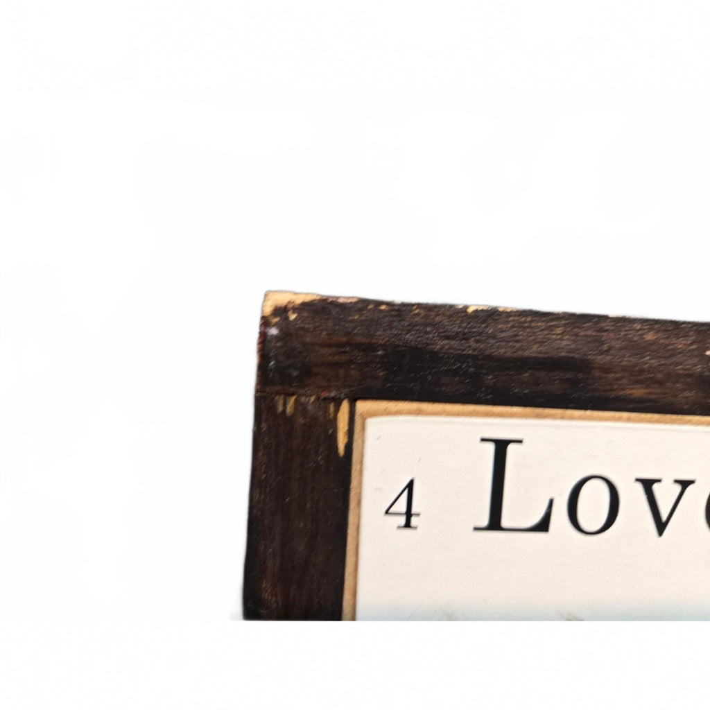 Farmhouse-Style 'Love is Patient, Love is Kind' Wood Sign for Kids' Room Decor,