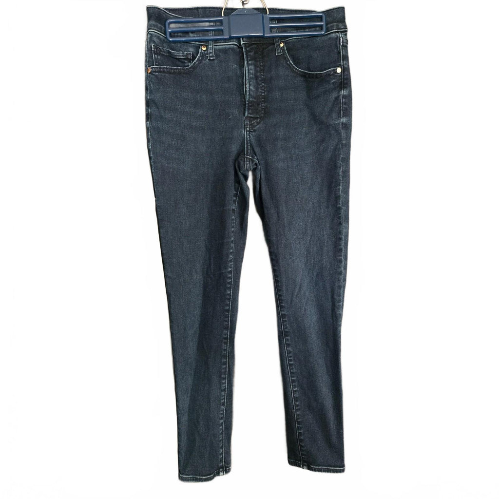 Express Women's Blue Stretch Straight Fit Jeans - Size Medium, Very Good