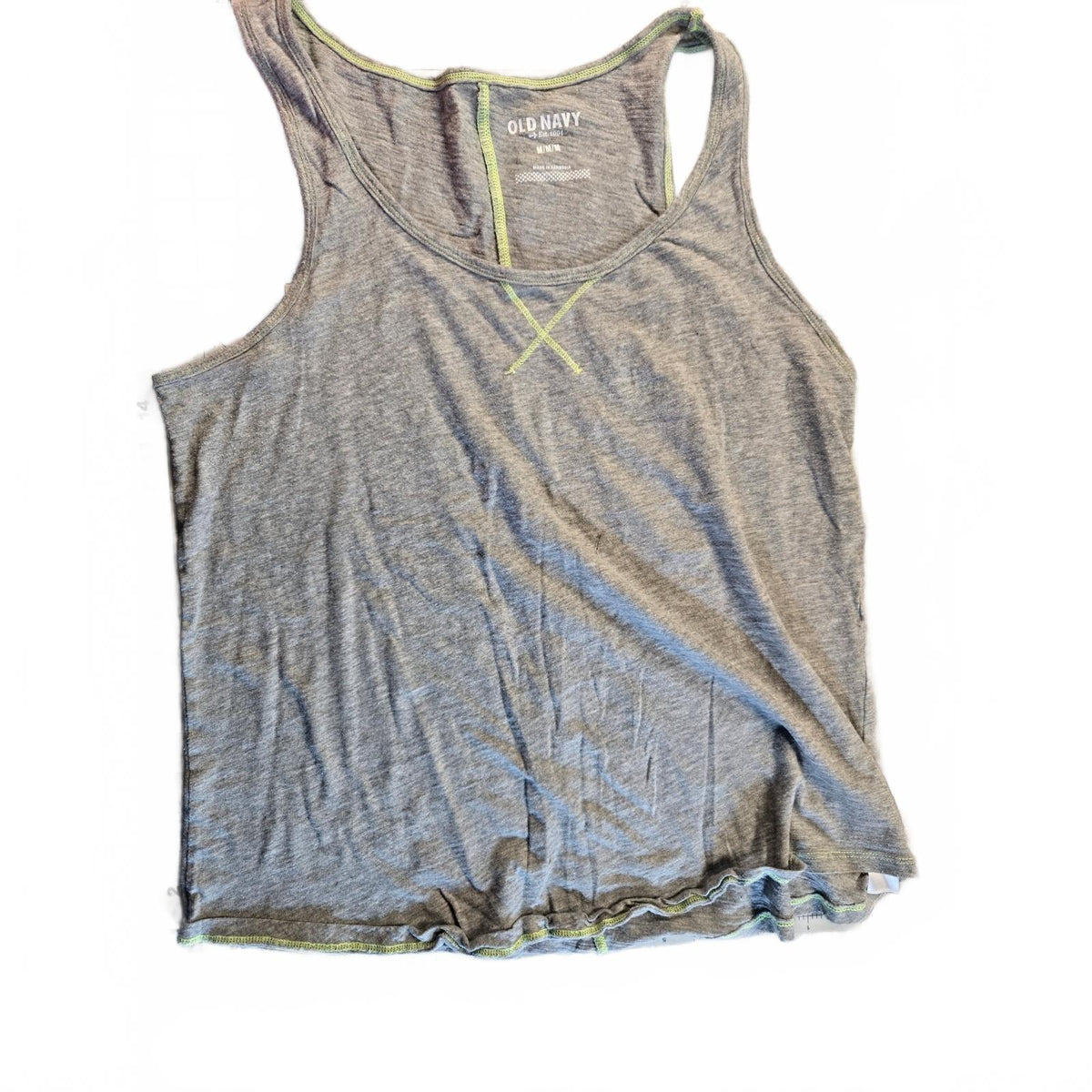 Old Navy Women's Medgray Solid  Neck Sleeveless Pullover Tank Top