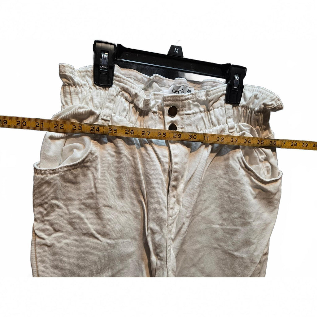 Benin White Paperbag Waist Pants EU 42 US 10 UK 14