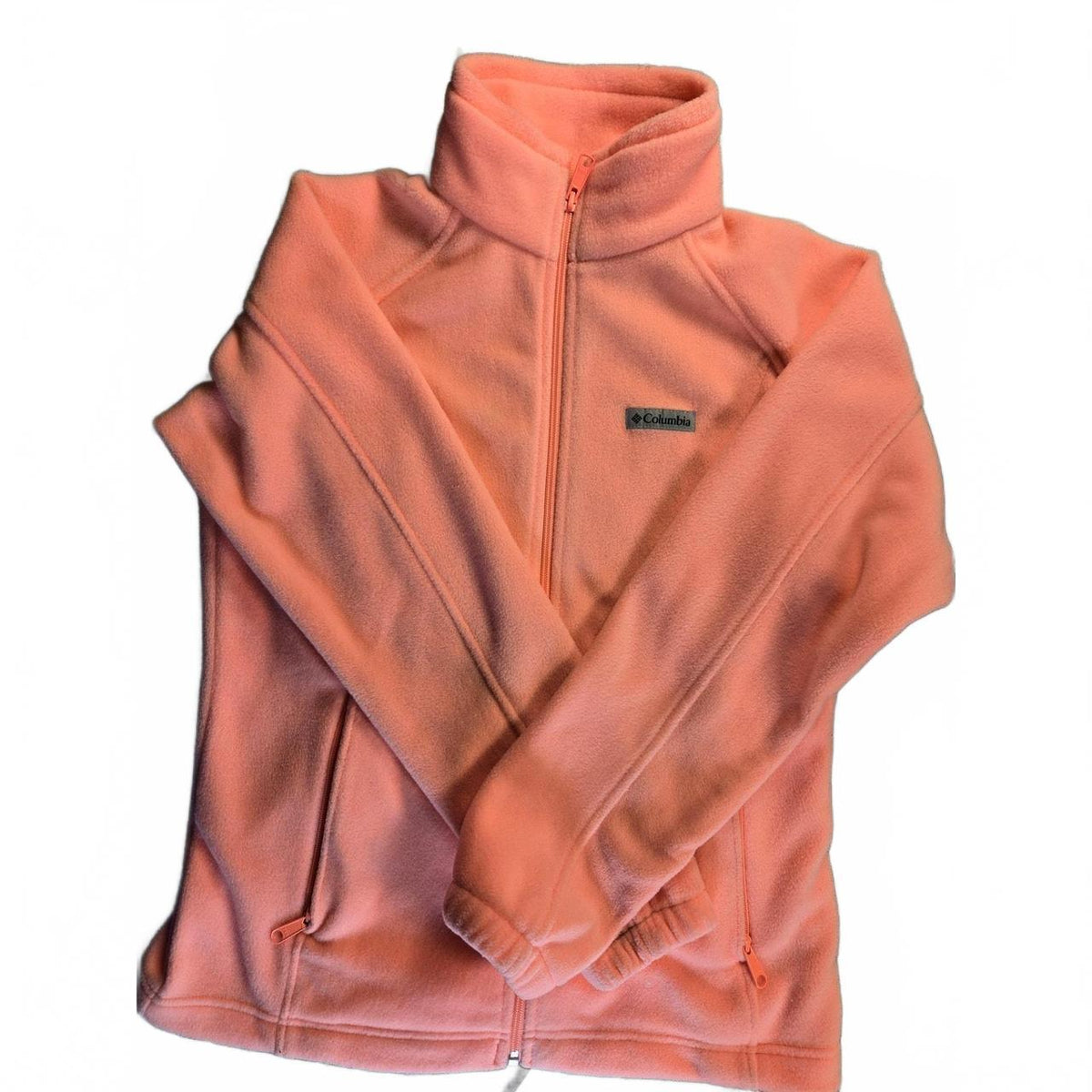 Columbia Pink Full-Zip Fleece Jacket Medium