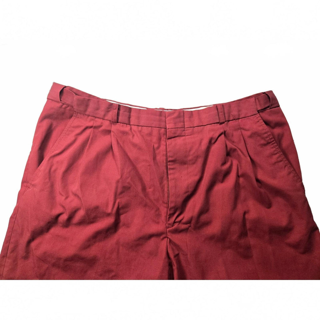 VTG 70s 80s Haband Men's Size 38 Red Flat Front Disco Dress Pants Slacks Size 38