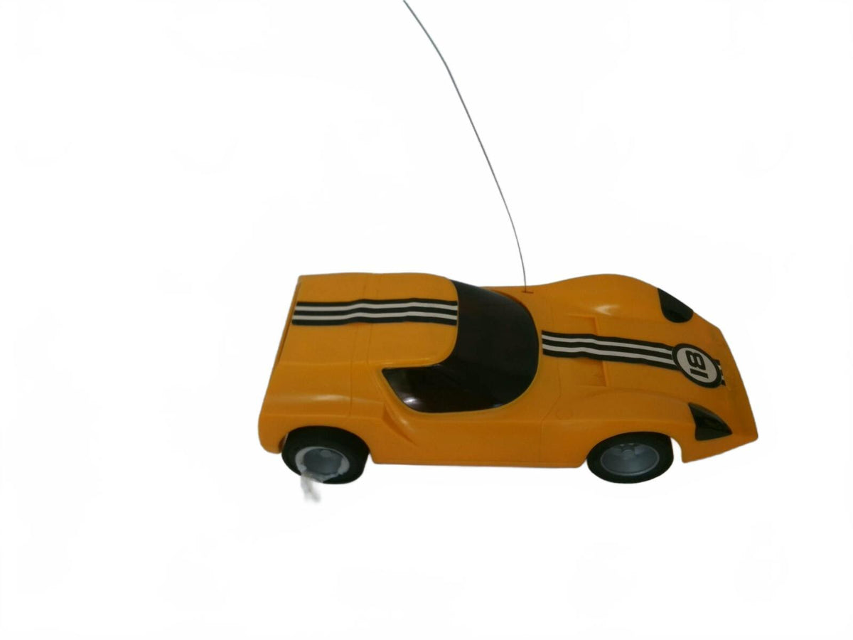 Vintage Yellow Alfa Romeo Radio Controlled Toy Car with Original Remote