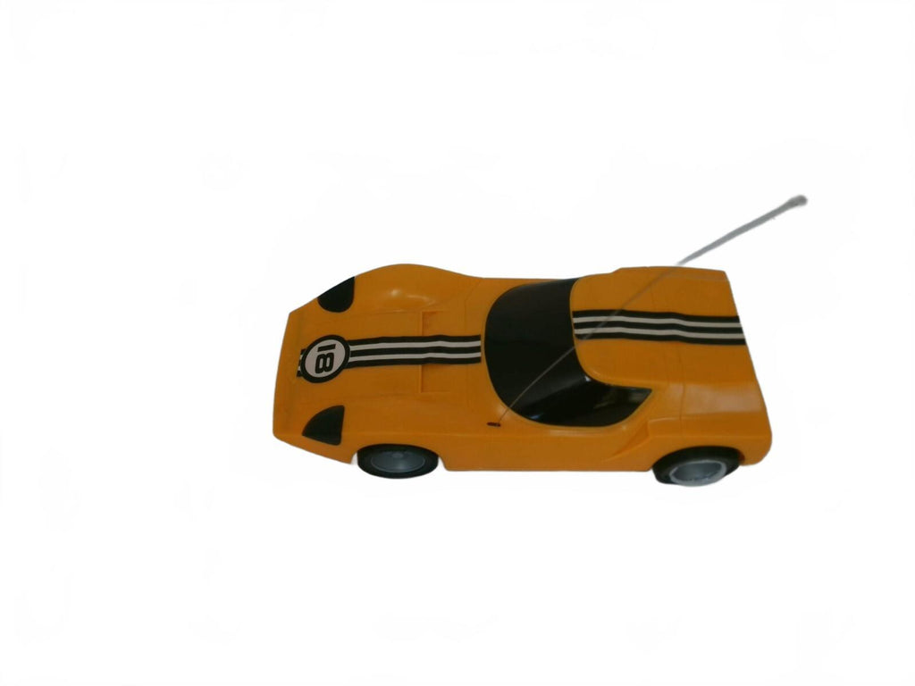 Vintage Yellow Alfa Romeo Radio Controlled Toy Car with Original Remote