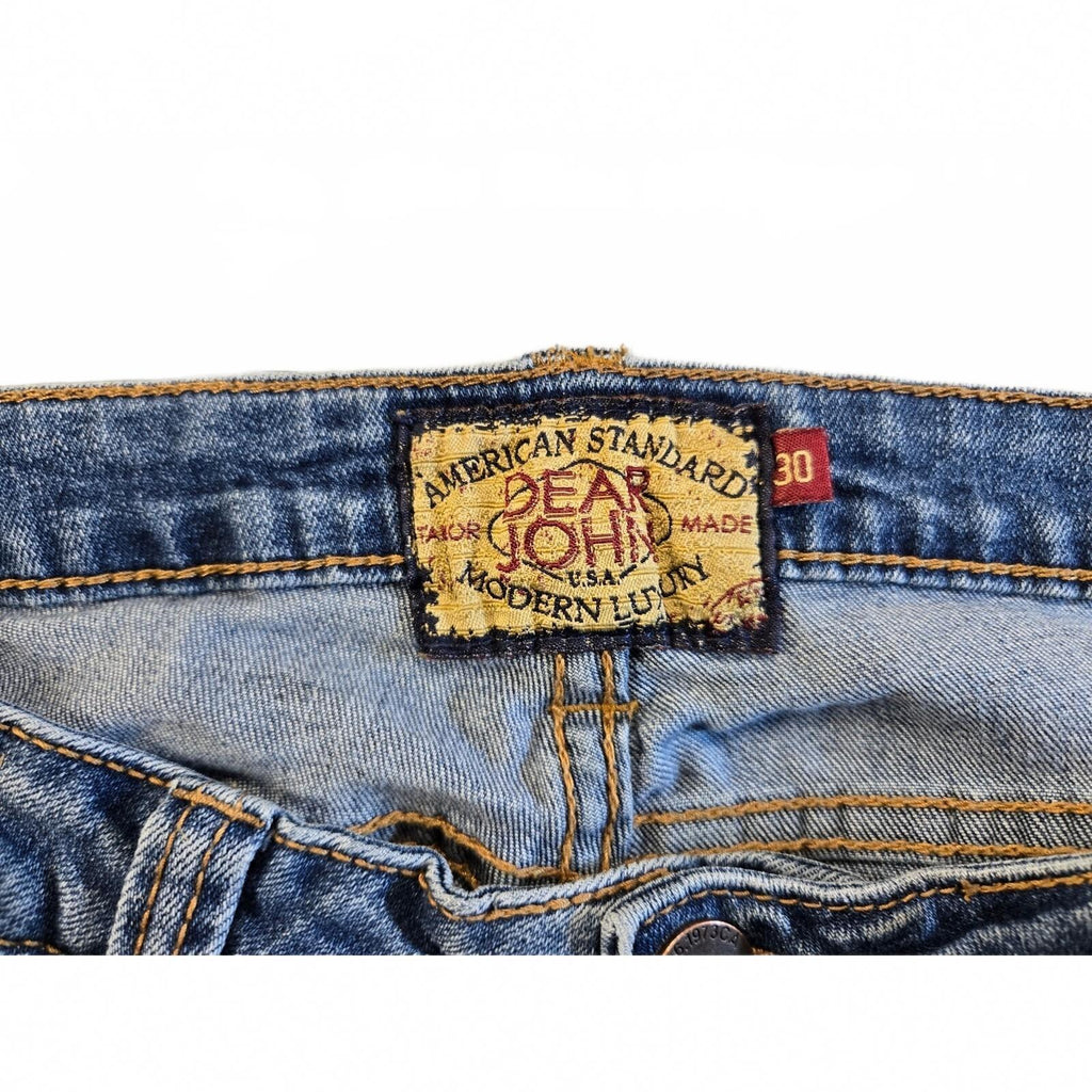 Dear John American Standard Women's Blue Denim Jeans Size 30 Distressed Fit