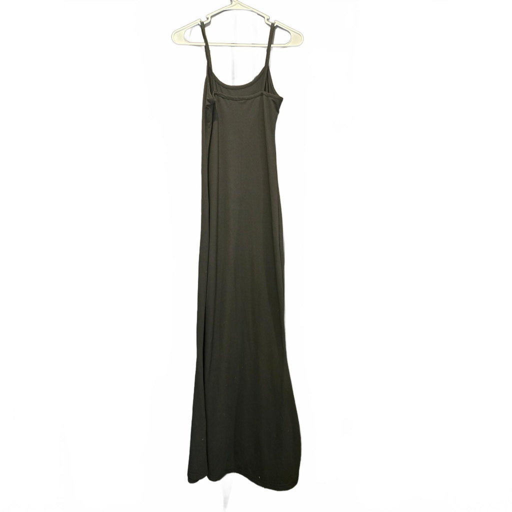 Unbranded Black Long Maxi Dress with Adjustable Straps, Size Measured, Very Good