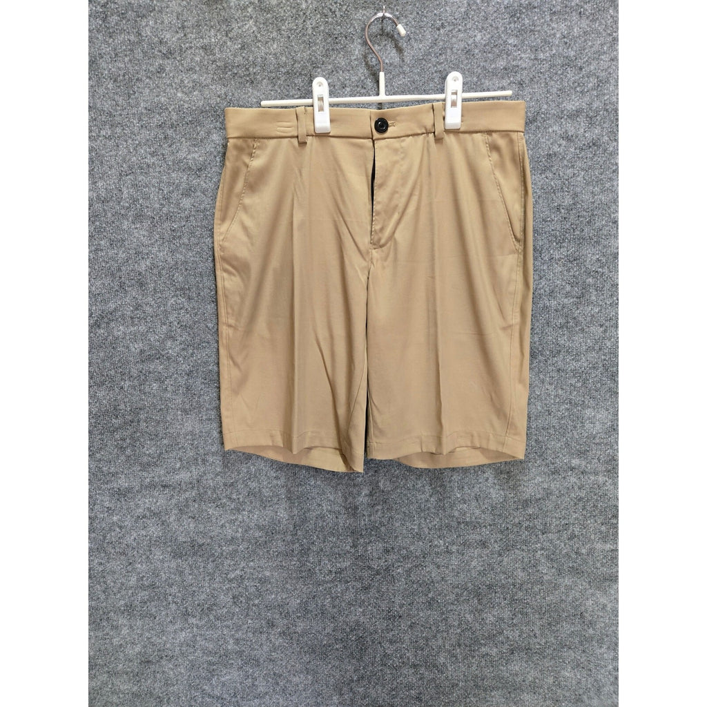 MSX by Michael Strahan Men's Khaki Polyester Spandex Shorts Size 32
