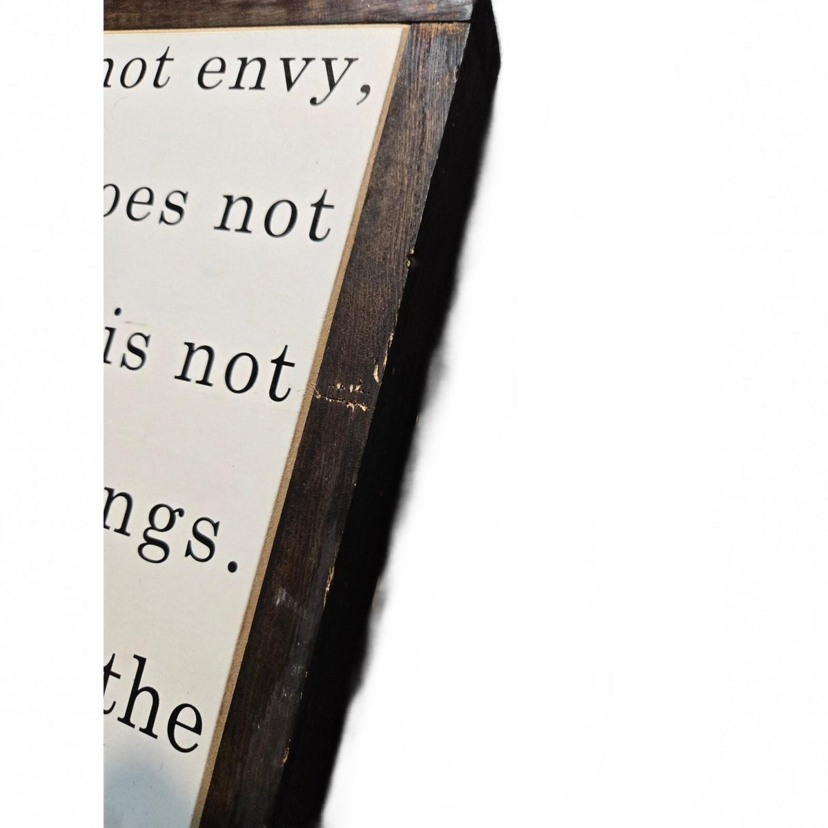 Farmhouse-Style 'Love is Patient, Love is Kind' Wood Sign for Kids' Room Decor,