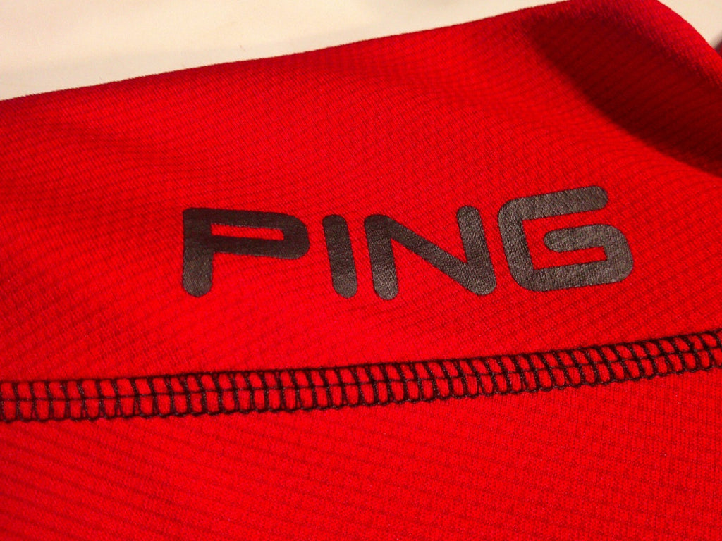 PING Men's Red Long Sleeve SensorCool Performance Shirt Medium