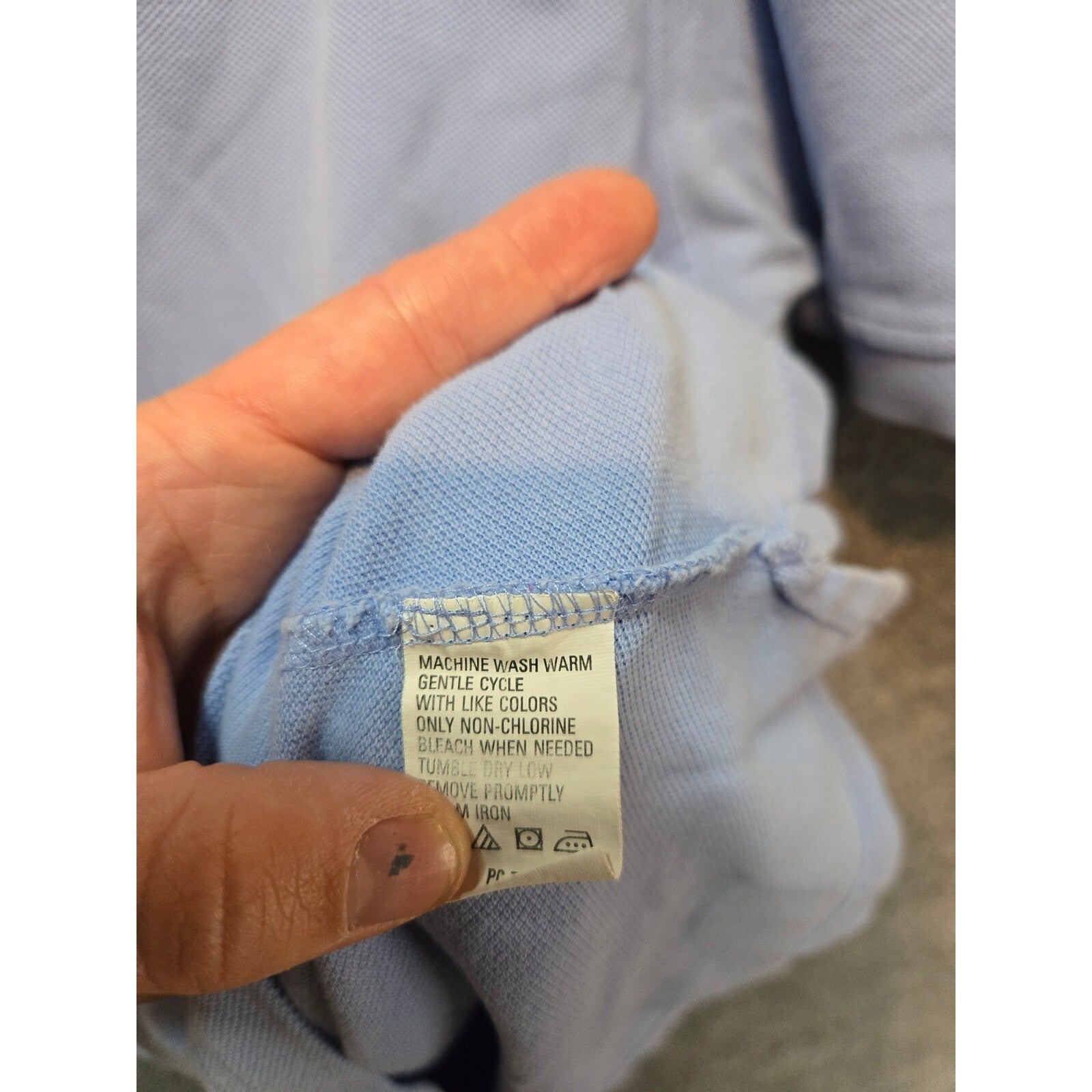 Izod Mens M Light Blue Silk Wash Short Sleeve Polo Solid Casual Sportswear