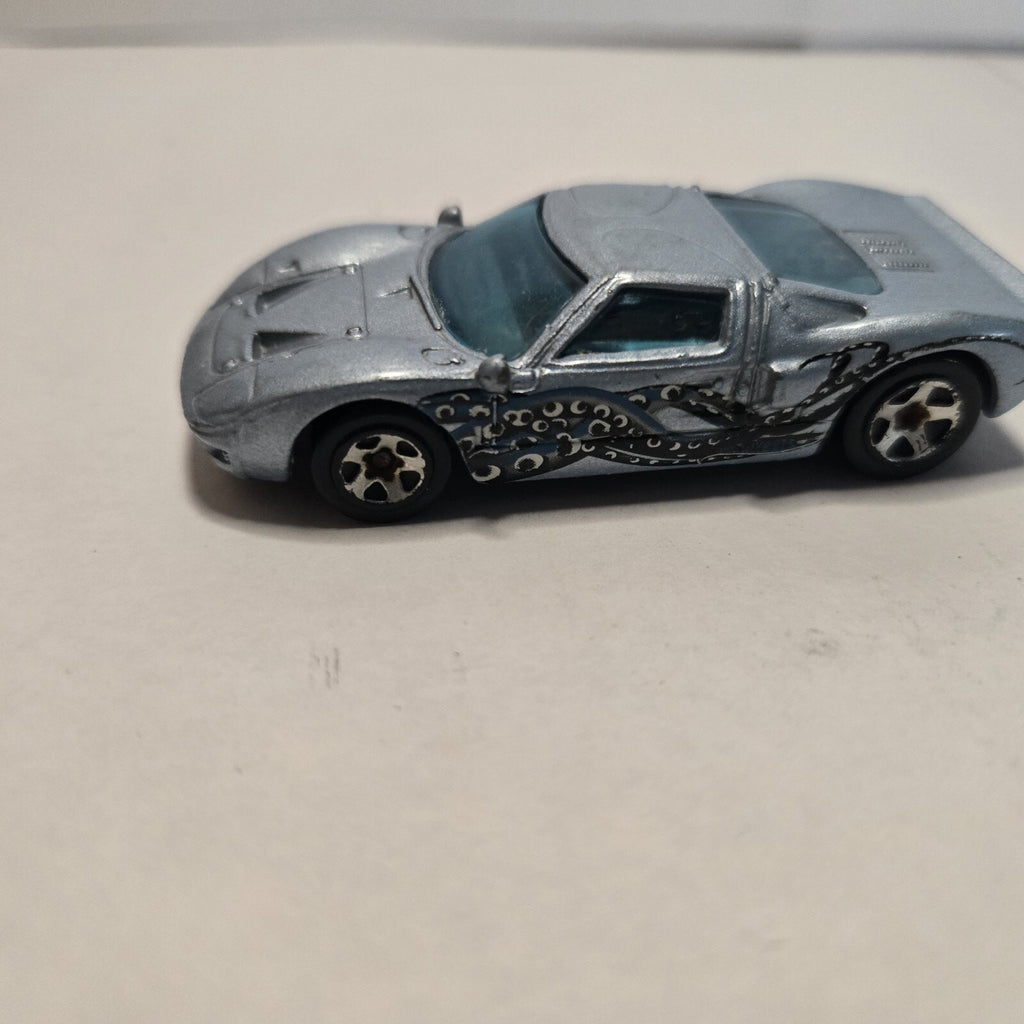 Vintage 1999 Hot Wheels Ford GT-40 Octopus Rare Silver Original Old Car FreeShip