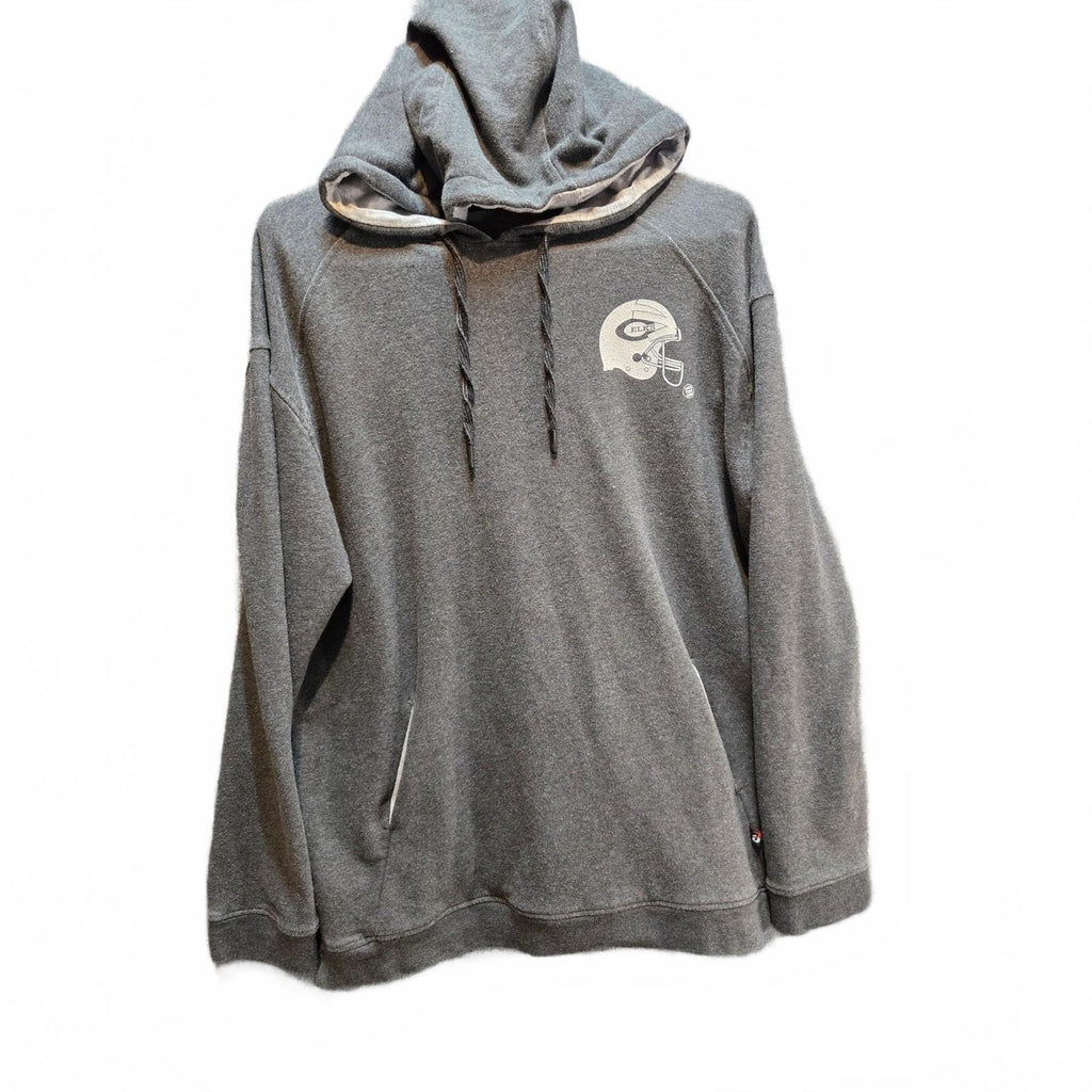 Centerville Elks Football Helmet Gray Pullover Hoodie Sweatshirt Size Xl