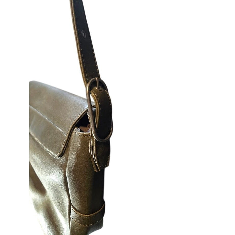 Matt & Nat Olive Green Tone Classic Front Flap Closure