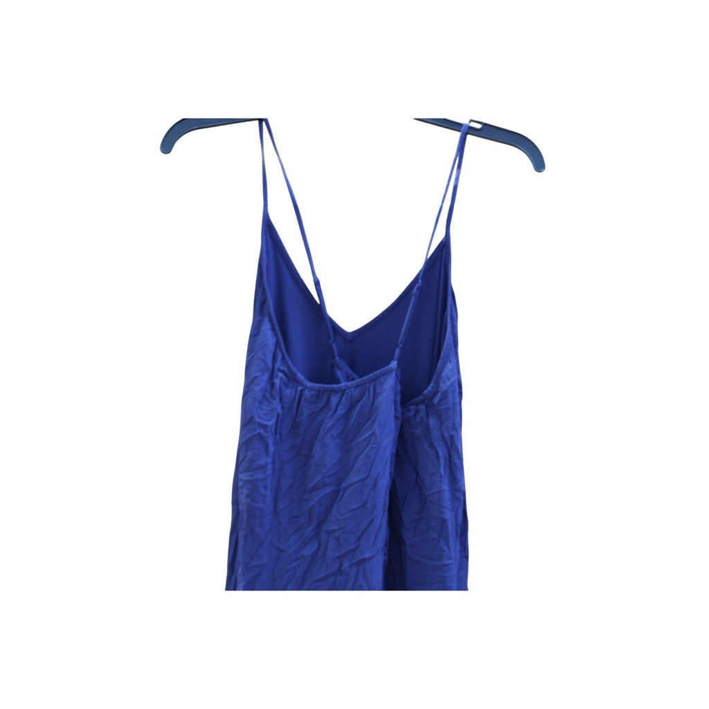Old Navy Blue Crinkle Gauze V-Neck Midi Slip Dress – Size Large
