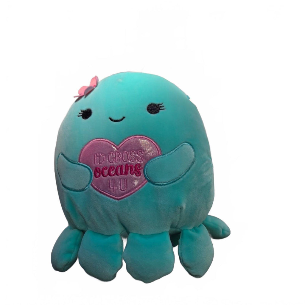 Squishmallows 8” Olina The Octopus Valentines Edition Id Cross Oceans 4 U
