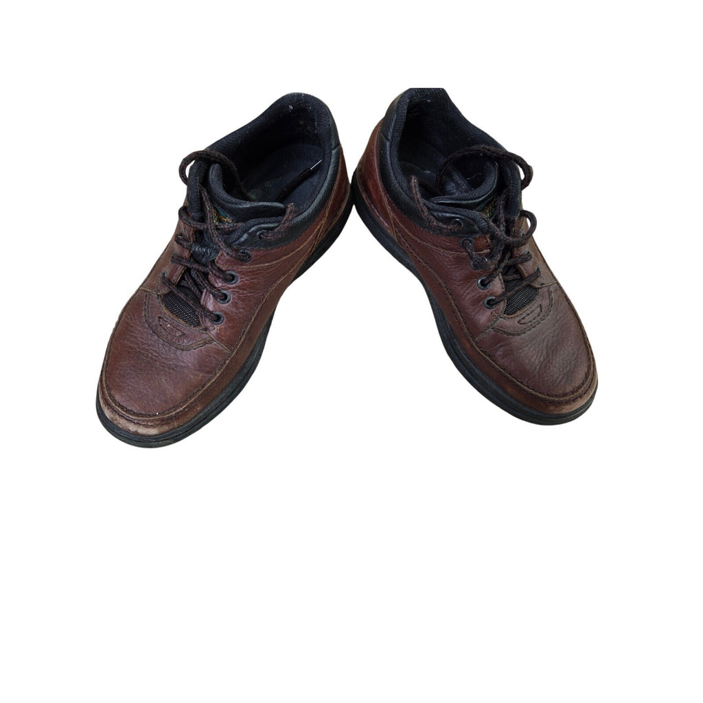 Rockport Men's Brown Pebbled Leather Casual Walking Shoes Comfort Comfort   9