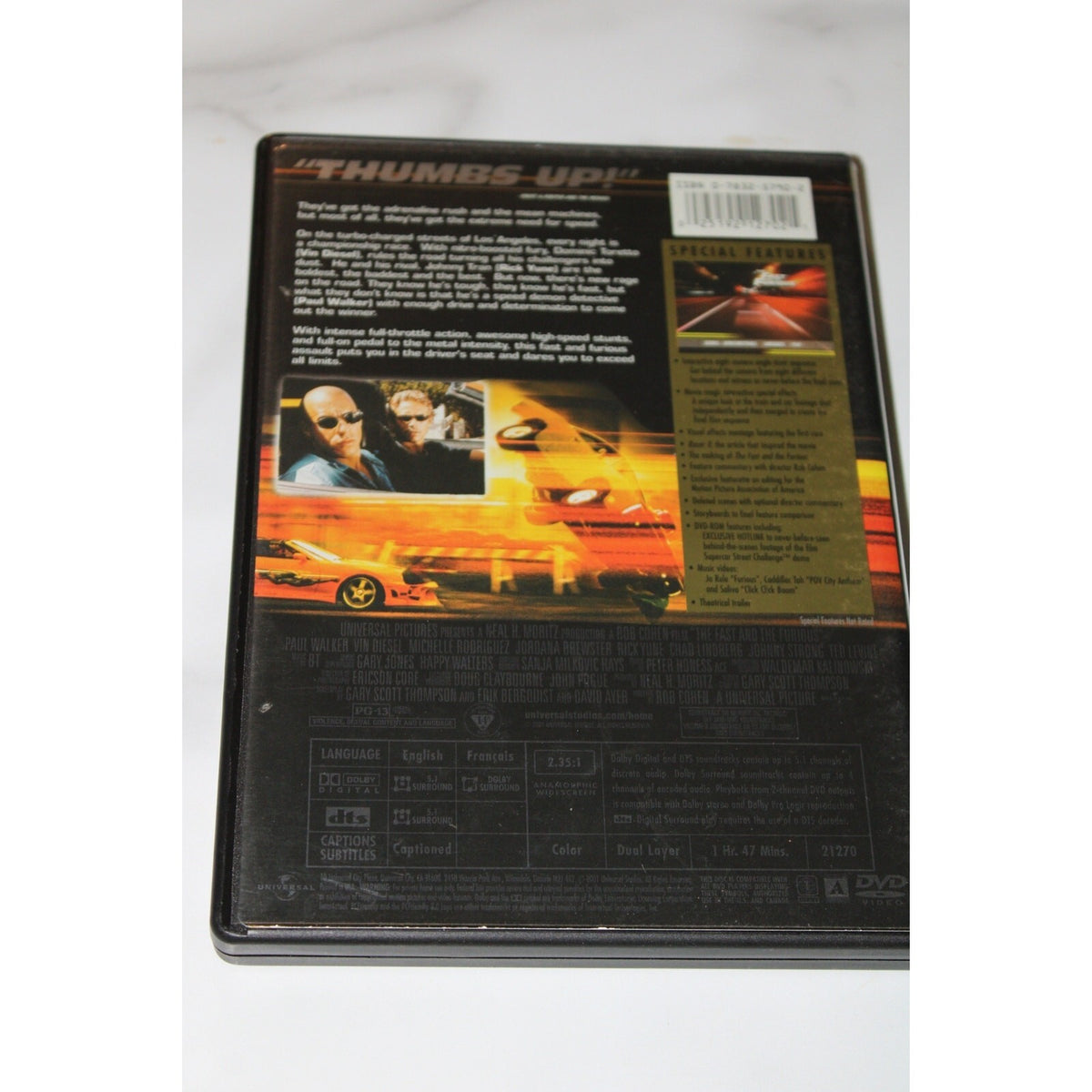 The Fast and the Furious - Widescreen Collector's Edition (DVD, 2002)
