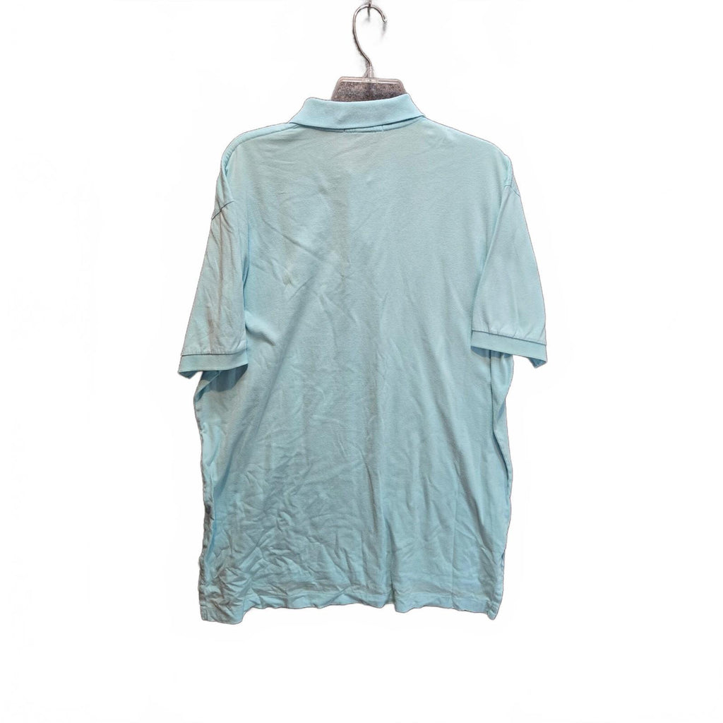 Polo by Ralph Lauren Men's Size L Light Blue Pique Short Sleeve Polo Yellow Pony
