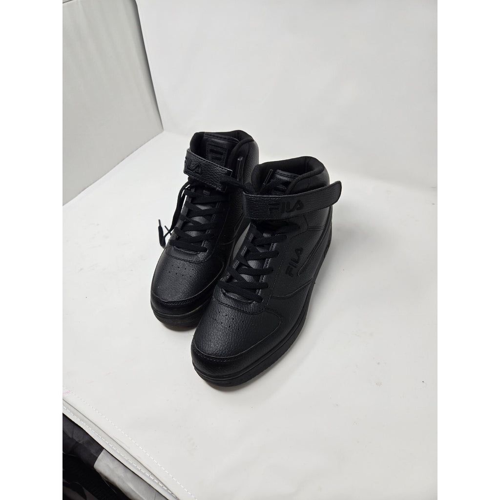 Fila Men's A-High Triple Black High-Top Sneakers - Size 10.5