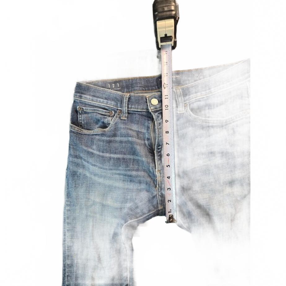 Lucky Brand 121 Slim Straight Jeans Mens Blue Denim 32/34 with Defects