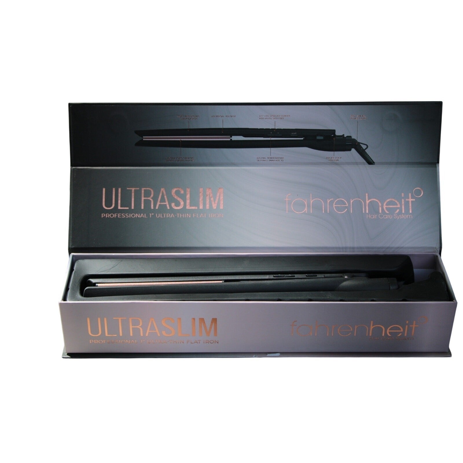 Fahrenheit Hair Care System UltraSlim Professional 1" Ultra-Thin Flat Iron