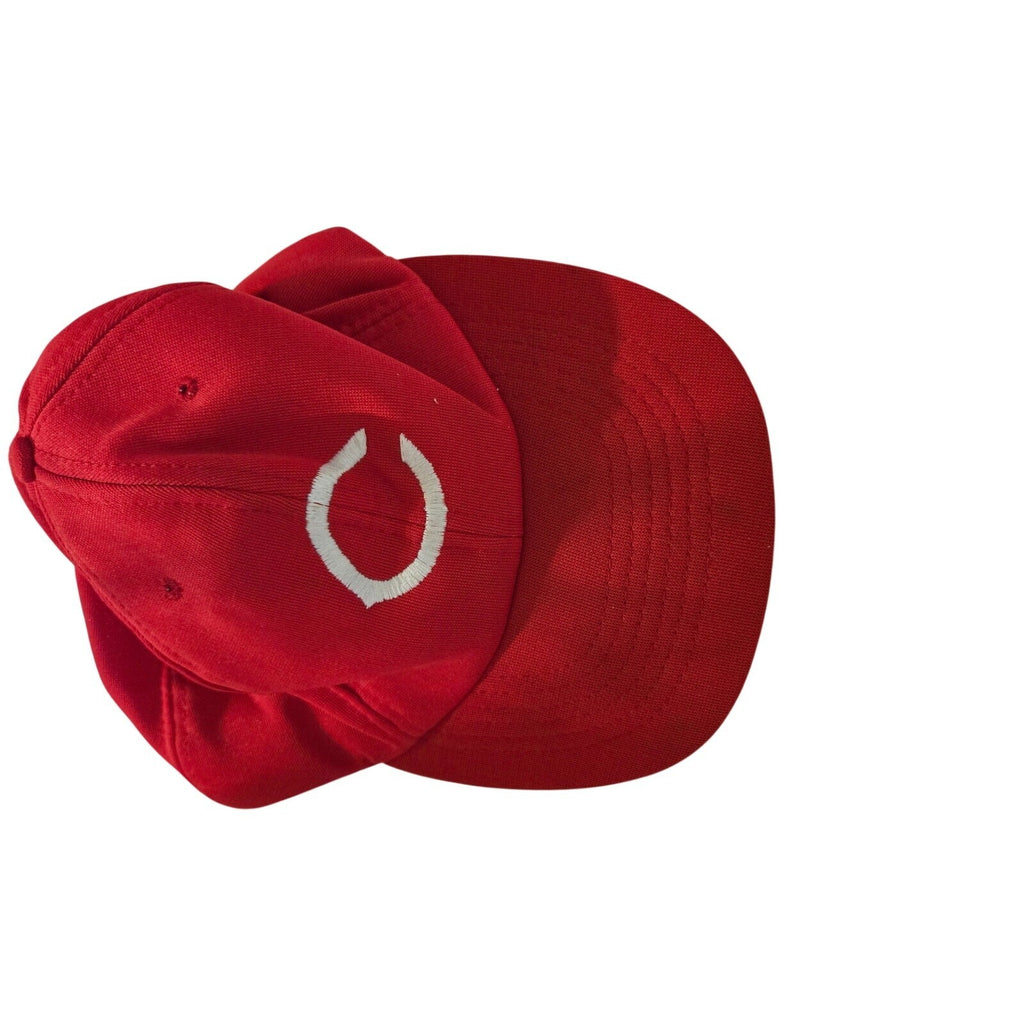 Vtg 80s Cincinnati Reds Twins Enterprise Snapback Taiwan M/L Green Underbrim