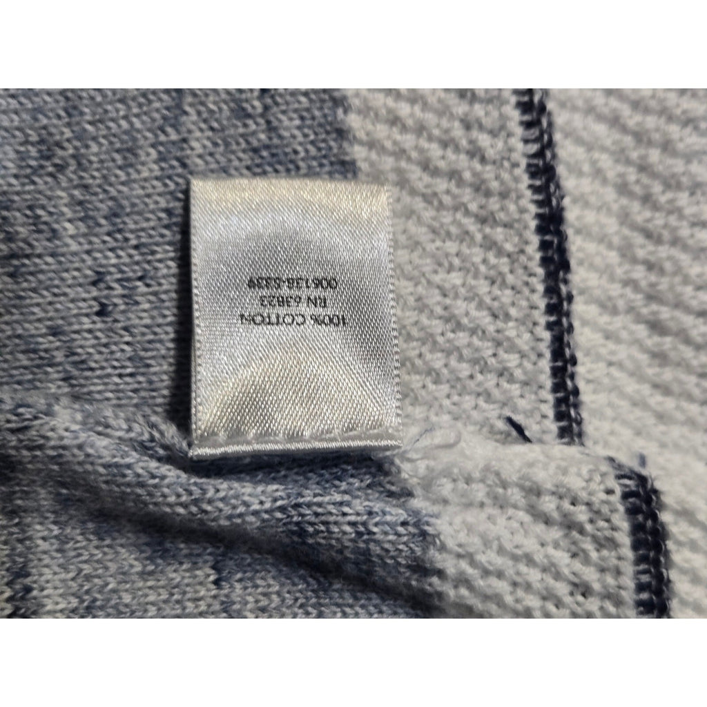 Christopher And  Banks Striped Knit Pullover Sweater Crew neck Blue and white l