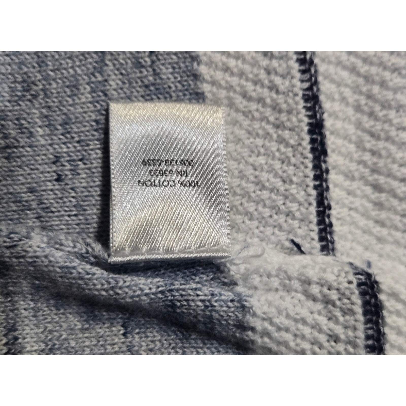 Christopher And  Banks Striped Knit Pullover Sweater Crew neck Blue and white l