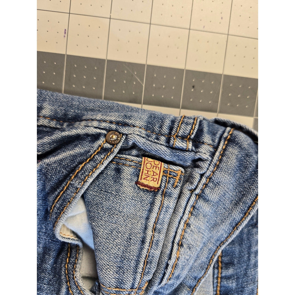Dear John American Standard Women's Blue Denim Jeans Size 30 Distressed Fit