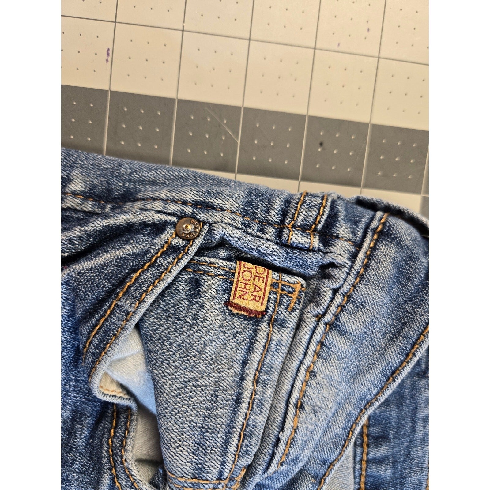 Dear John American Standard Women's Blue Denim Jeans Size 30 Distressed Fit