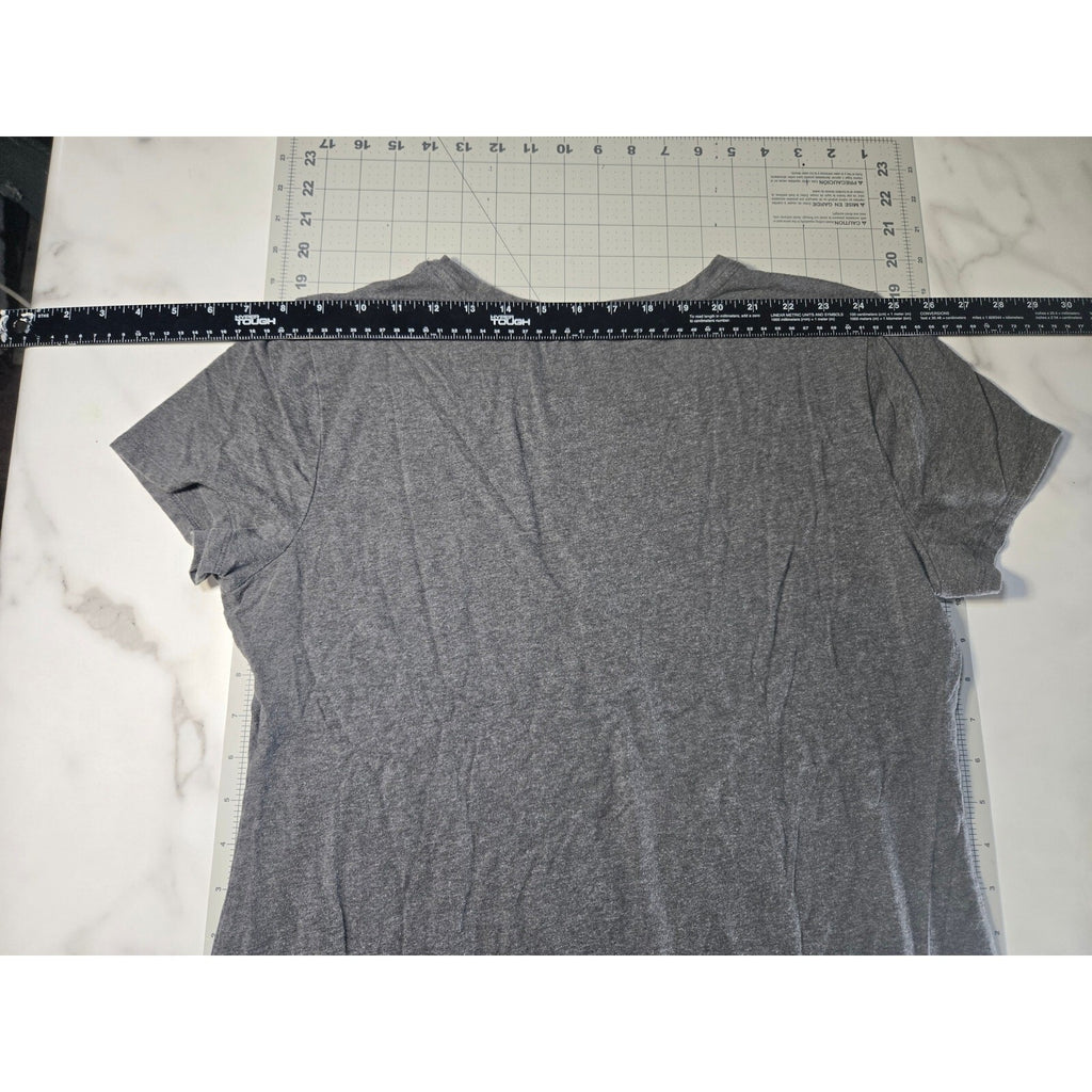 Banana Republic Men's Stretch T-shirt Large Charcoal Gray Cotton Spandex Blend