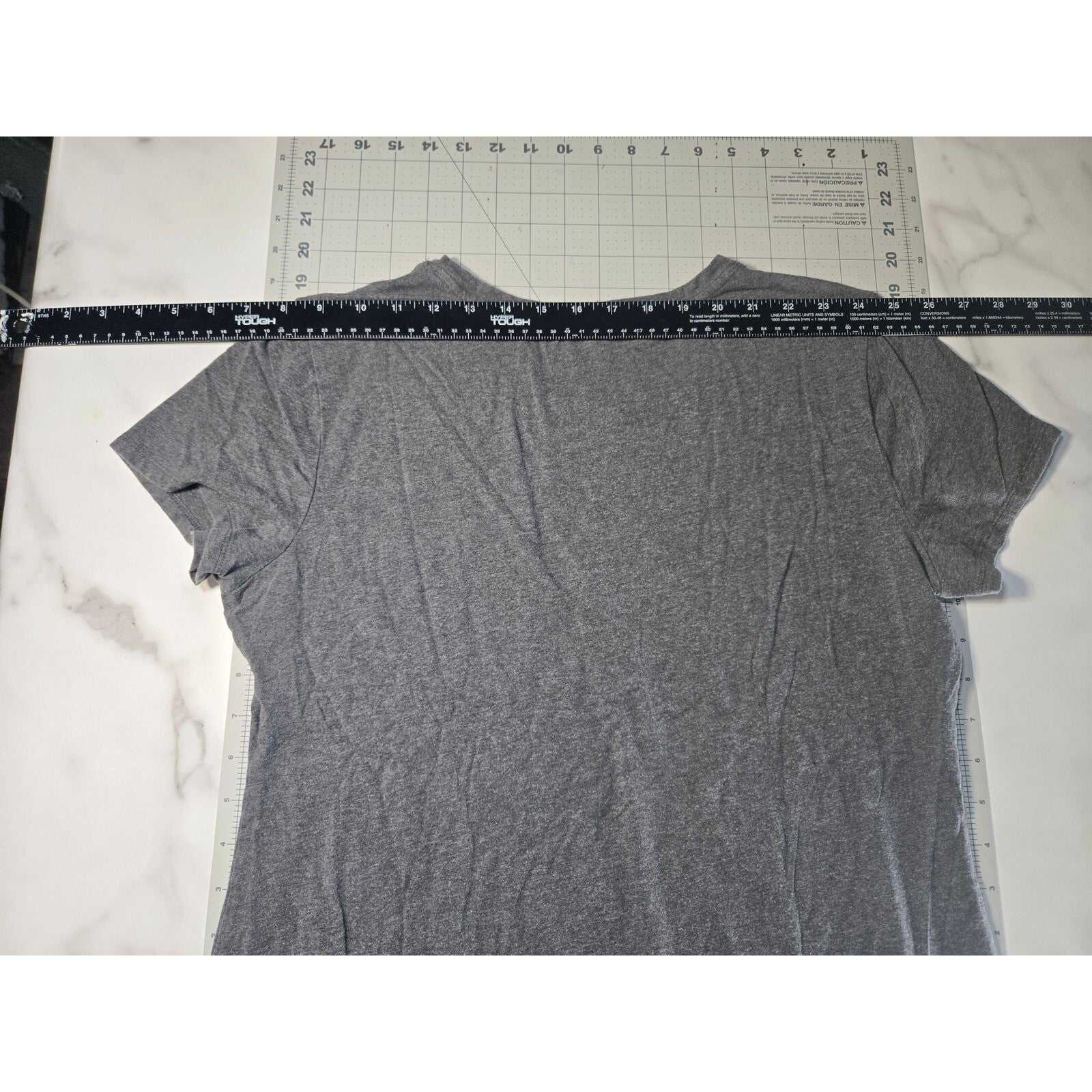 Banana Republic Men's Stretch T-shirt Large Charcoal Gray Cotton Spandex Blend