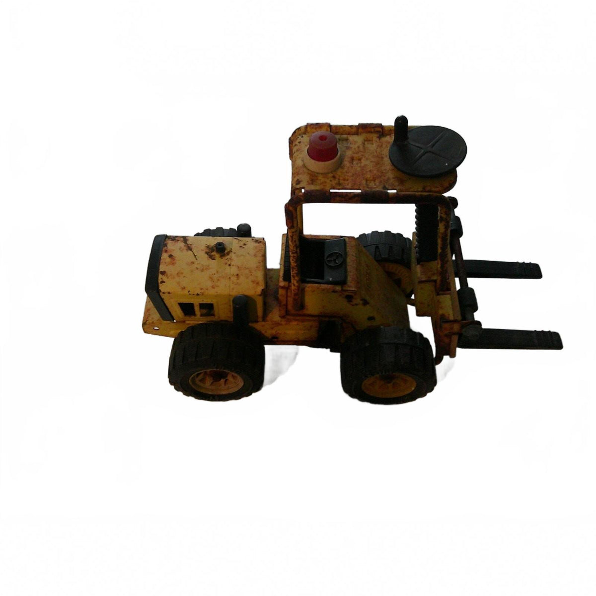 Vintage Tonka Pressed Steel Forklift Toy - Classic Yellow and Black Miniature