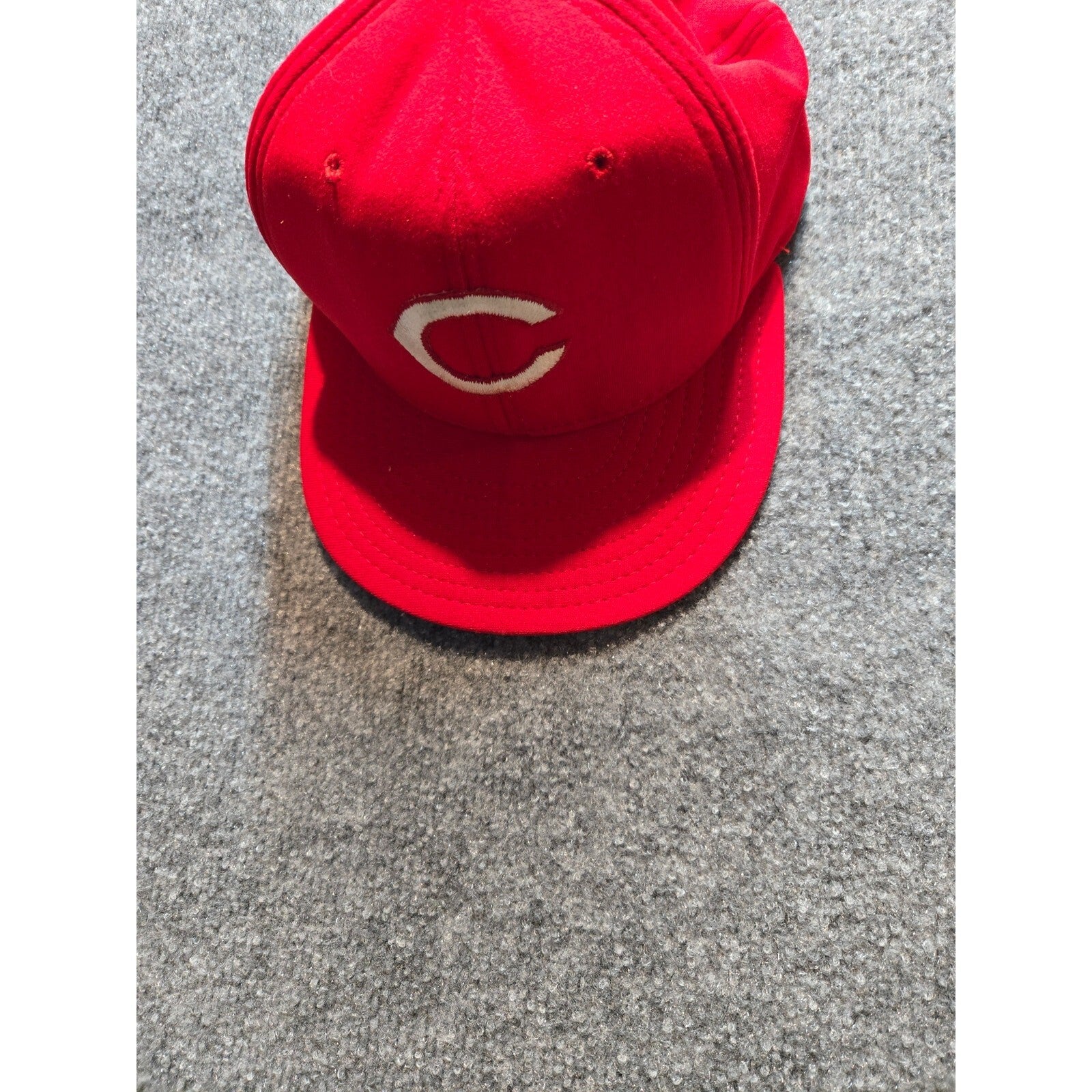 Vintage 1980s AJD Cincinnati Reds Red Mesh Trucker Hat Snapback Large
