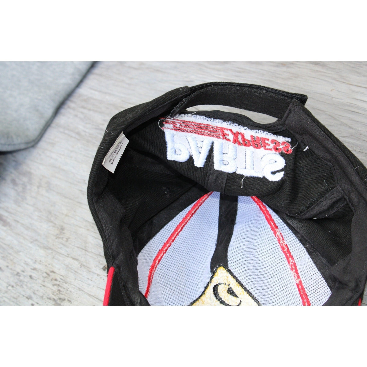 Behringer Audio Promo Hat Parts Express  Cap Embroider Black Red Strap back