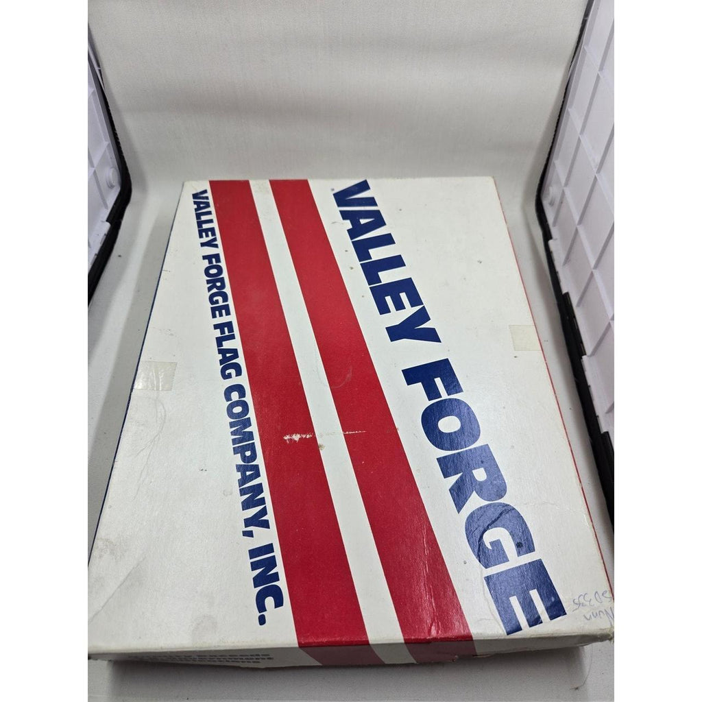 Vintage Valley Forge American Flag with Original Box and Certificate of Authenticity - Flown on U.S.