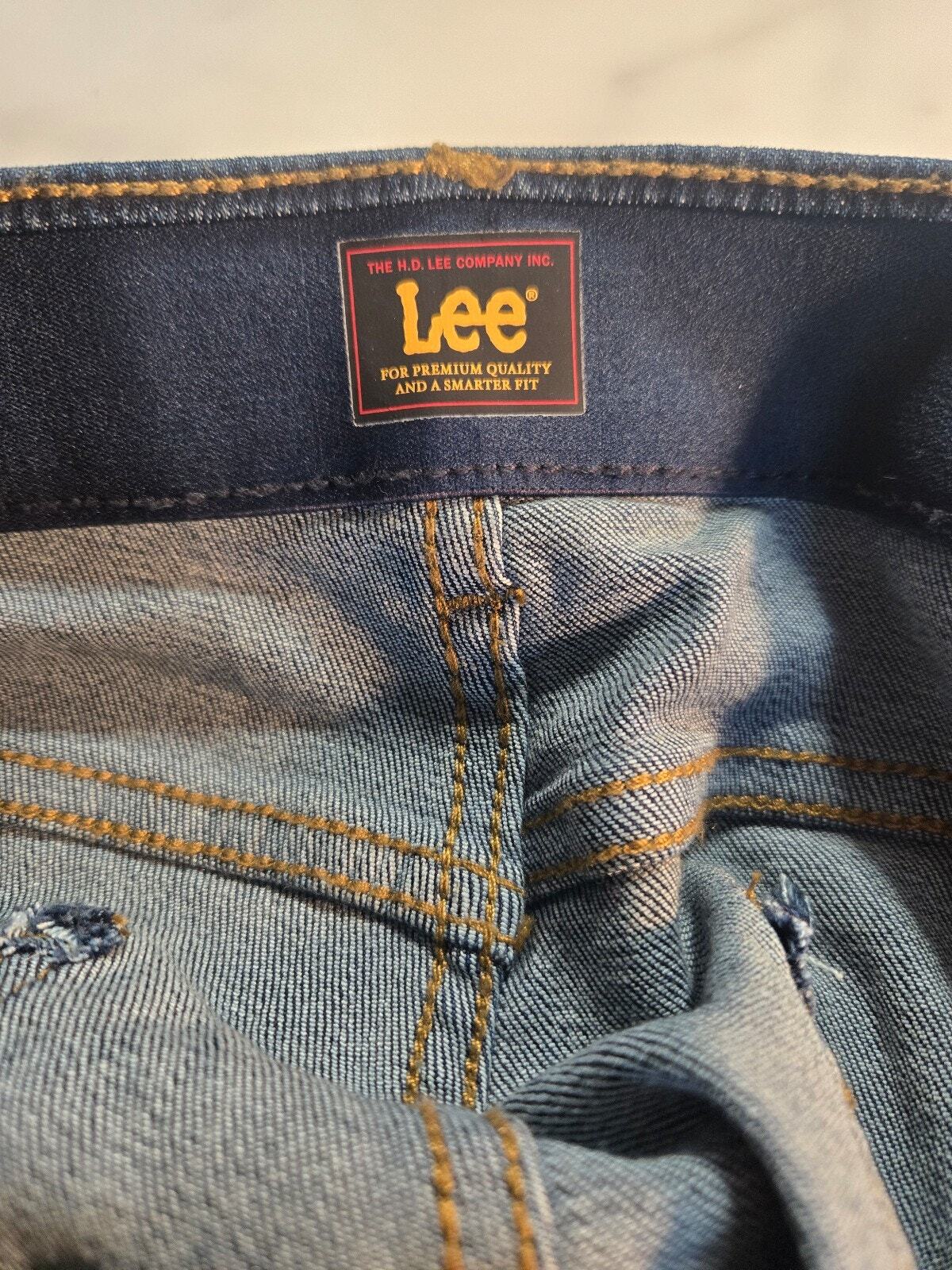 Lee Women's Dark Blue Denim Casual Pants, Size 14M, New Without Tags