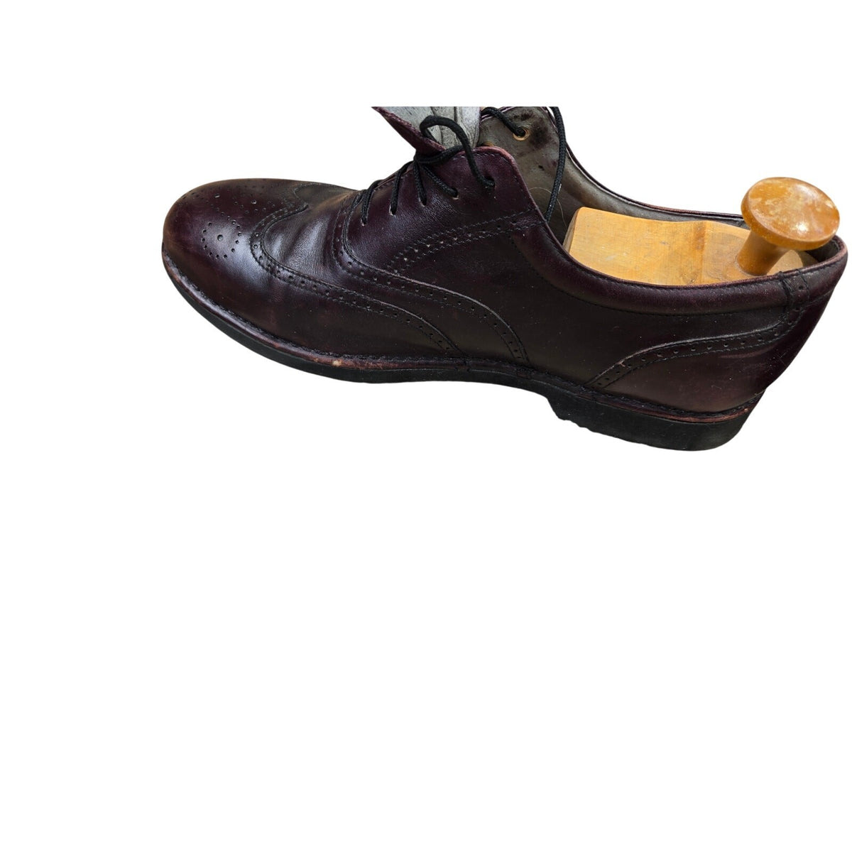 Rockport Men's Black Leather Oxford Dress Shoes Size 9.5 with Vibram Sole