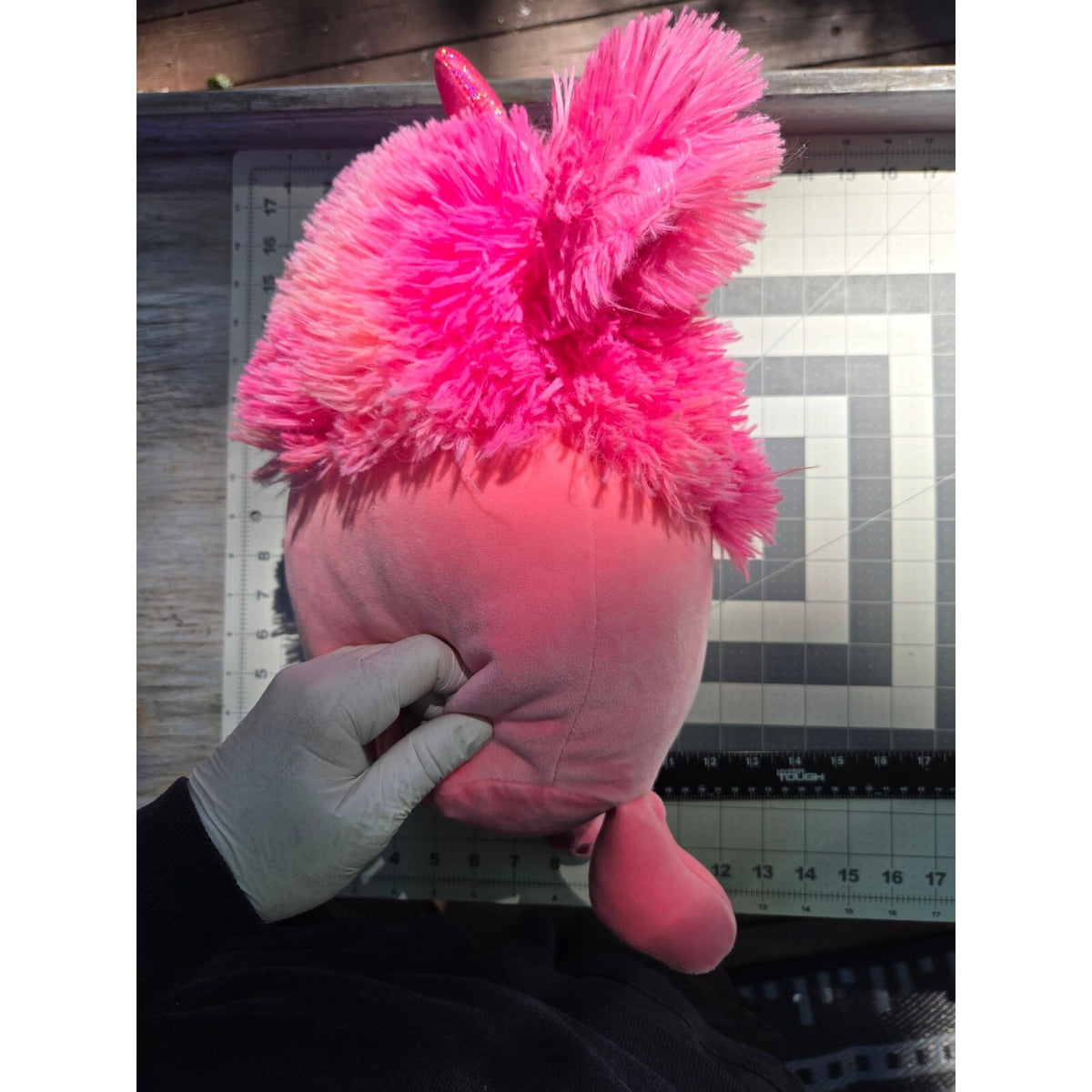 Rare 16 Inch Hailey Bigfoot Yeti Hot Pink Squishmallow KellyToy 2023 Excellent