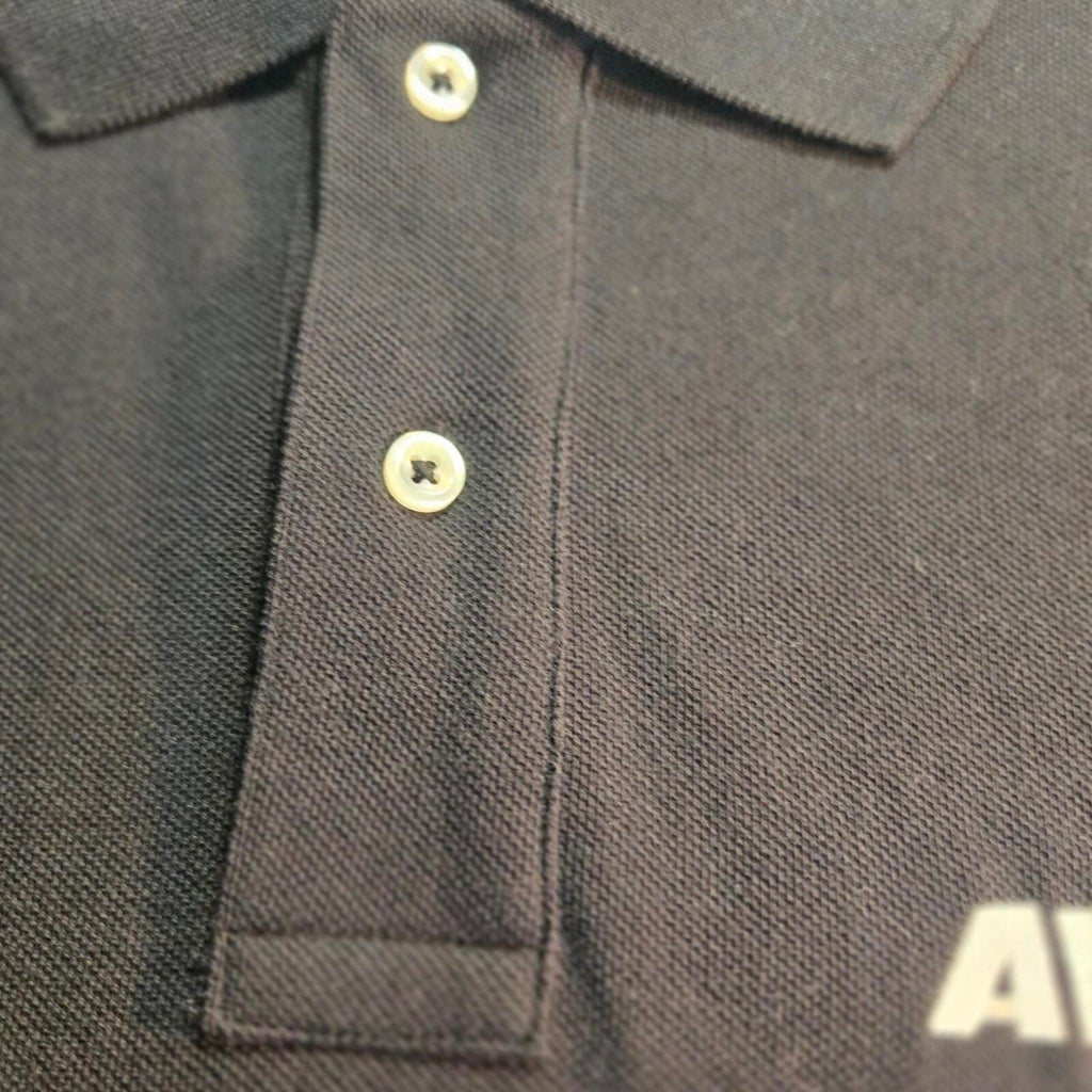 Black long sleeve polo shirt