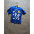 It Took Me 90 Years To Look This Good Birthday Graphic T-Shirt Royal Blue Med