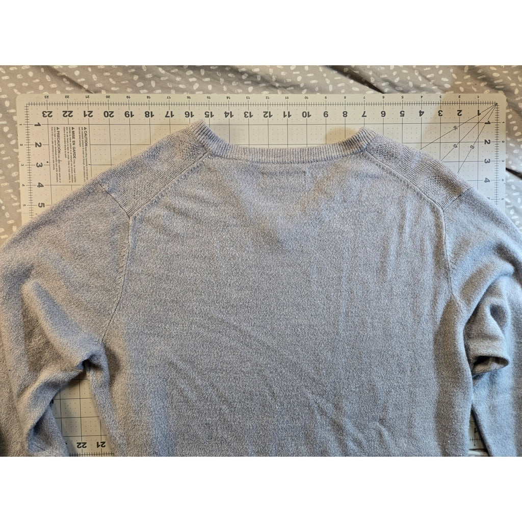 Mens John Bartlett Gray Sweater Size Large