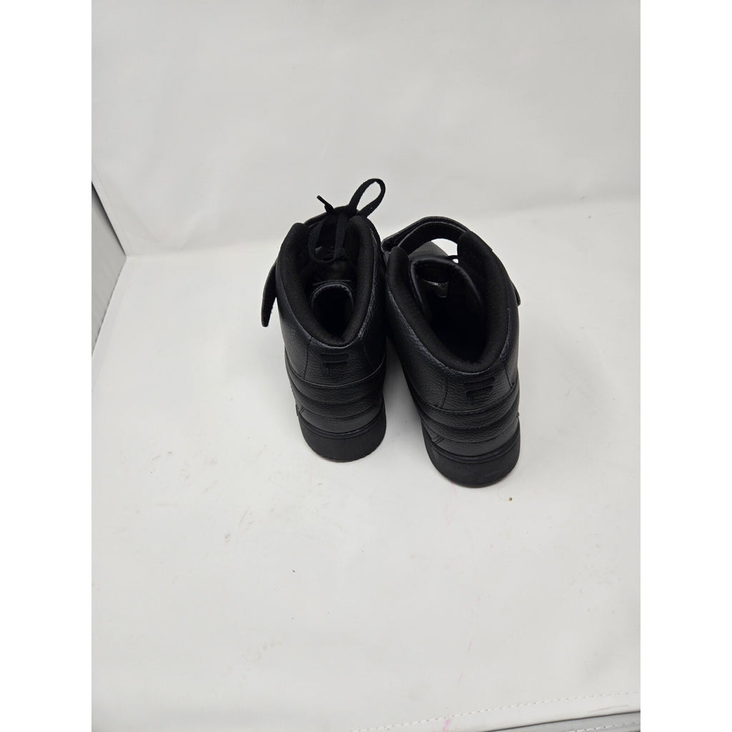 Fila Men's A-High Triple Black High-Top Sneakers - Size 10.5
