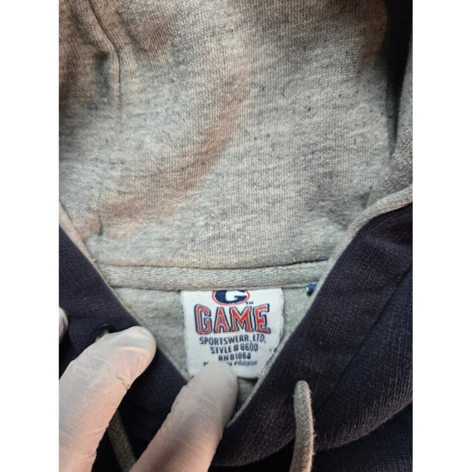 Vintage USAF Air Force Navy Blue Hoodie by Game Sportswear, Men's Large