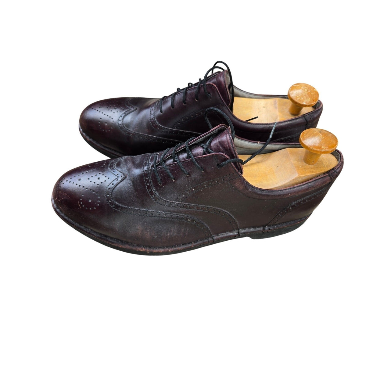 Rockport Men's Black Leather Oxford Dress Shoes Size 9.5 with Vibram Sole