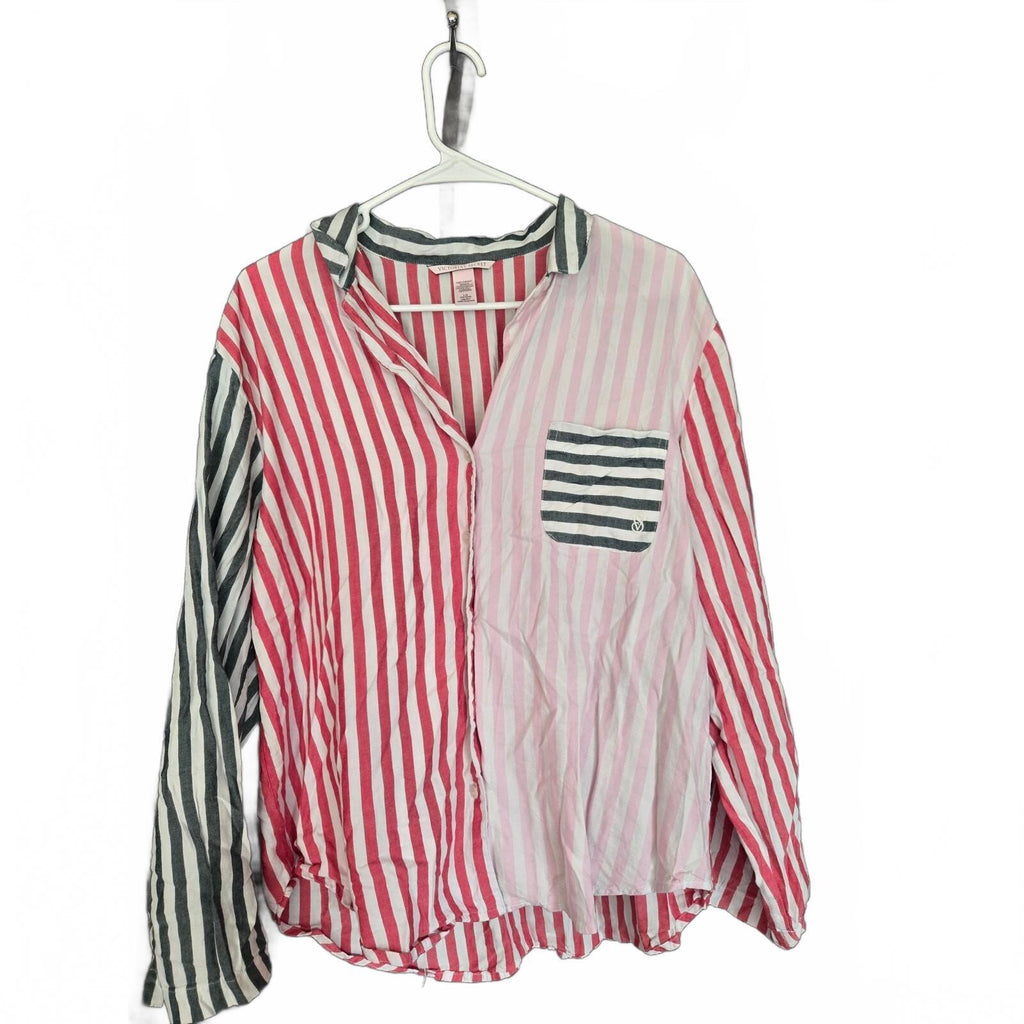 Victoria's Secret Women's Multi-Color Striped Sleepshirt, Size Large, Very Good